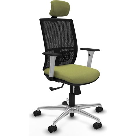 Chaise de bureau piqueras y crespo Yunquera noir blanc confortable (1/2)