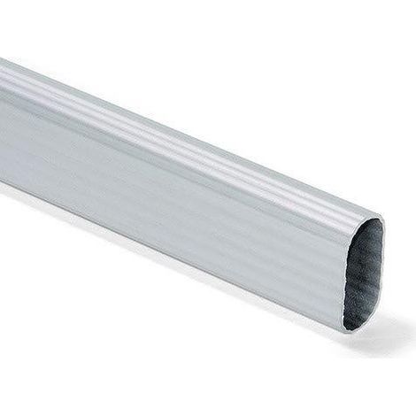 Tubo per armadi ovale in alluminio millerighe 90 cm.