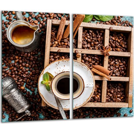 Tabla de cortar de vidrio 2x 30x52 café (1/5)