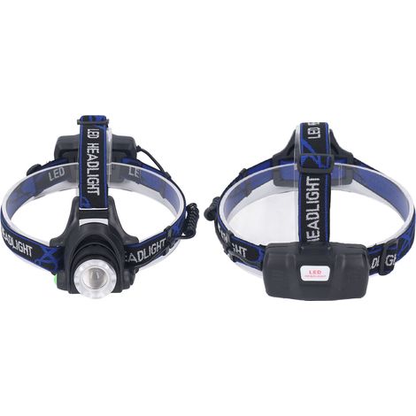 Lampe frontale LED haute luminosité, lampe de travail réglable sur 3 modes, étanche pour une utilisation en extérieur. (1/5)