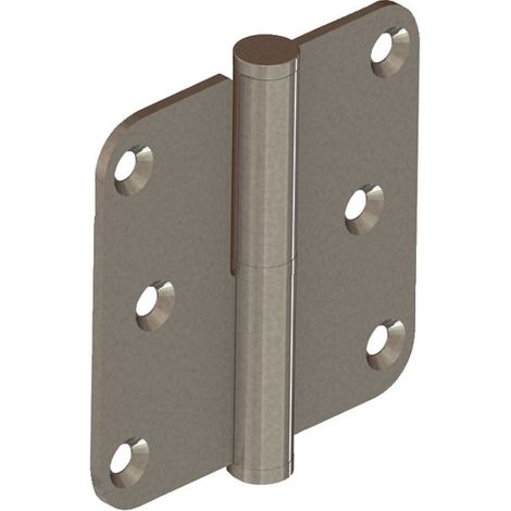 Bisagra de palanca con extremos redondos 100 x 82 mm - Izquierda