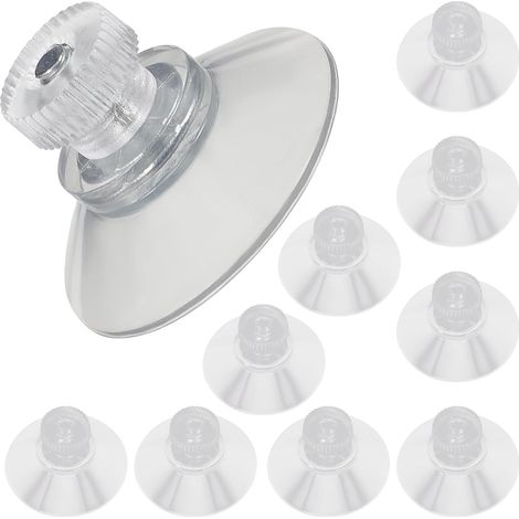 Transparent PVC Suction Cup Hooks No Drilling Required