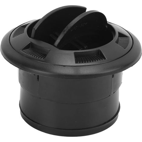 Évent de Chauffage de 75mm, Sortie de 75mm, Abs, Déflecteur de Climatisation de Planche de 75mm, évent Rond Noir Universel pour Bus Rv (1/5)