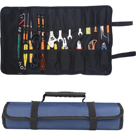 Bolsa de herramientas, 1 pieza, rollo de herramientas, rollo de herramientas, bolsa de rollo de herramientas, bolsa de herramientas pequeña (1/5)