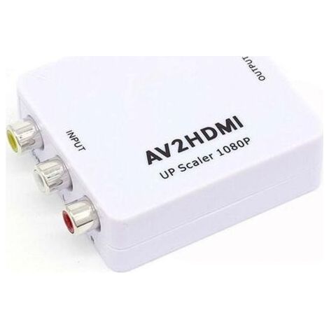 RCA CVBS AV zu HDMI Audio-Video-Konverter-Adapter für Kamera, DVD, VHS, Videorecorder, PSP, Xbox, PS2 an neuen Monitor oder Projektor (1/5)
