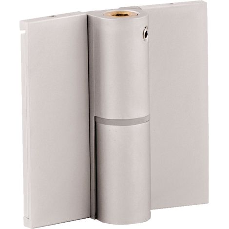 Paumelle à ressort droite en aluminium avec cache vis pour cabines sanitaires HOMEWELL (1/2)
