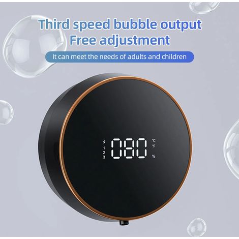 Dispenser automatico di gel igienizzante mani in schiuma, dispenser di sapone multifunzionale, dispenser di gel igienizzante mani in schiuma ricaricabile con display LCD, autopulente, adatto per bagni (1/5)