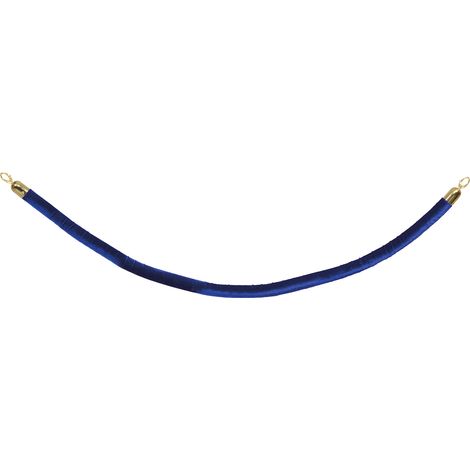 corde velours pour poteau classique  - Embouts dorés - 150cm - Securit