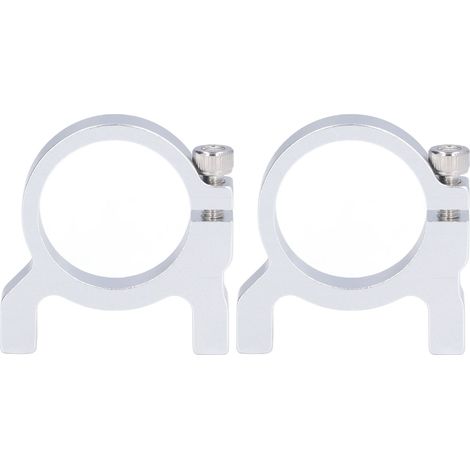 2x Support de serrage 1 côté 2 poteaux M4 en aluminium, monture de pince pour arbre de robot, accessoire axe, référence 3400‑0032‑1000 1in (1/5)