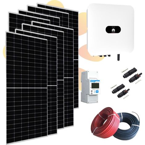 Kit solar fotovoltaico autoconsumo con Huawei 4kWp 17500Wh/día