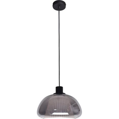 Suspension décorative verre fumé noir E27 7W Italux (1/5)