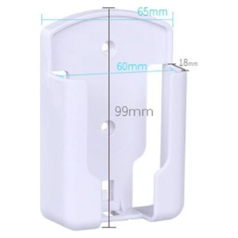 GABRIELLE Lot de 2 Range Telecommande, Porte Telecommande TV, Support Telecommande Mural pour Climatiseur Universelle Boîtier de Rangement, Matériau Durable Blanc, Pâte Double Face Forte (1/5)
