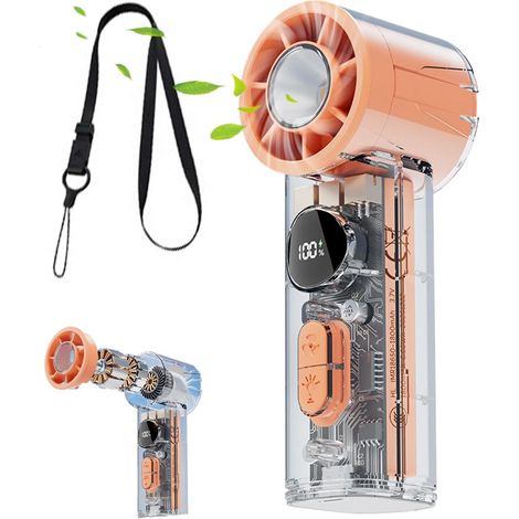 Ventilateur 100 vitesses – Écran digital – USB rechargeable – Compact – Pour camping, voyage, bureau – Précision absolue