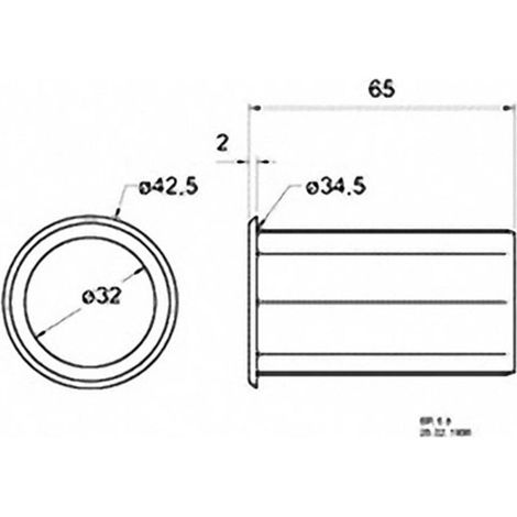 Tube Bassreflex Visaton 5212 35 mm x 65 mm (1/2)