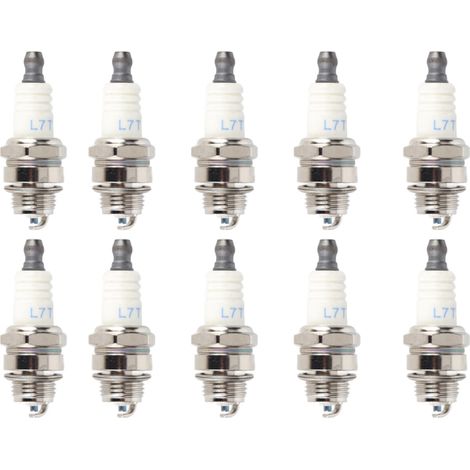 Lot de 10 Bougies d'Allumage pour Tronçonneuses et Tondeuses - KZQ (1/4)