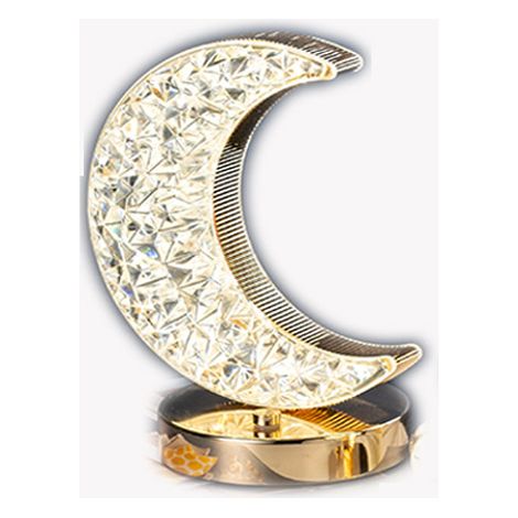 Lampada da tavolo a LED ricaricabile Moon con controllo touch per camera da letto (1/4)