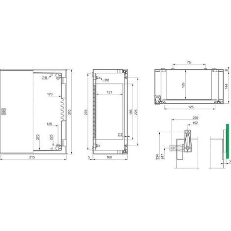 Quadro elettrico Schneider Electric nsyplm32tg impermeabile IK10