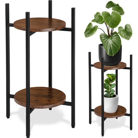 Blumenständer aus Metall im Loft-Stil, Samir Rustic (1/5)
