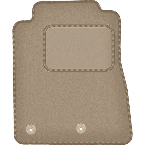 Tapis de sol conducteur en velours beige pour : Ford Mustang MK5 FL coupé (2011-2014)