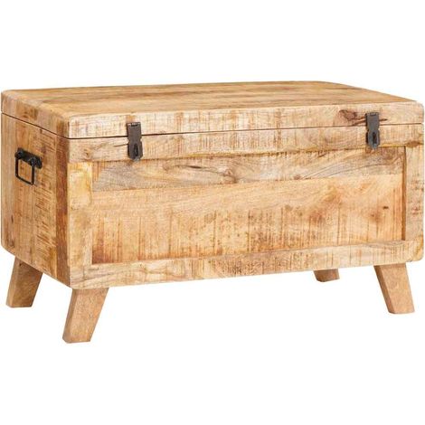 Maison Exclusive - Scatola di Stoccaggio 70 x 35 x 40 cm legno massello di mango (1/5)