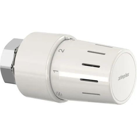 Flamco Cabezal termostático estándar TC-S3 blanco M30 x 1,5 con posición cero, F35340