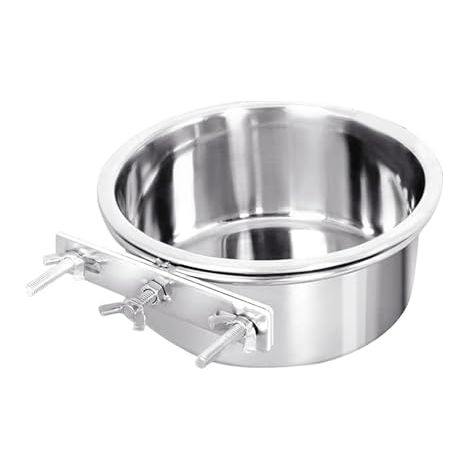 Gamelle pour Chien, gamelle d'eau de Caisse avec Support, gamelle d'eau en Acier Inoxydable pour Chiens, gamelles murales Confortables pour Animaux de Compagnie (1/5)