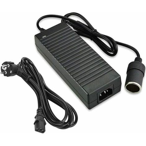 Adattatore da 220 V a 12 V 10 A per presa accendisigari auto, convertitore di corrente domestica, adattatore per aspirapolvere per auto, adattatore per frigorifero (1/4)