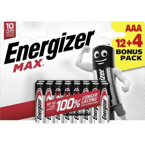 Pile LR3 (AAA) alcaline(s) Energizer Max 1.5 V 16 pc(s) S425542
