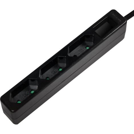LogiLink LPS229B Multipresa 3 scomparti Nero CEE 7/17 1 pz. (1/2)