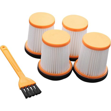 Packung mit 4 Ersatzfiltern, kompatibel mit den kabellosen Handstaubsaugern Shark W1, WV200, WV201, WV205 und WV220. (1/5)