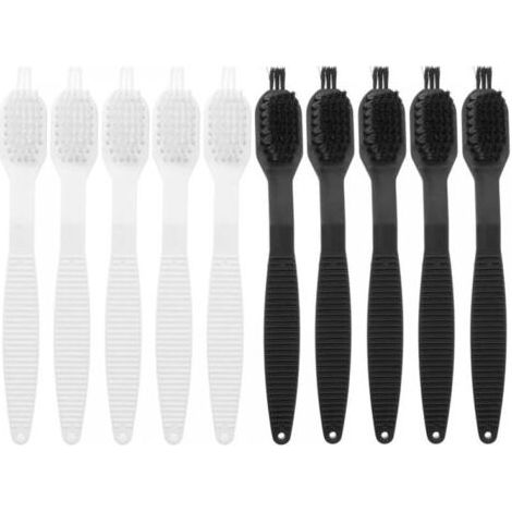 Lot de 10 Petites brosses de Nettoyage en Nylon pour appareils de Cuisine - pour extracteur de jus et Lait de soja - Blanc et Noir (1/5)