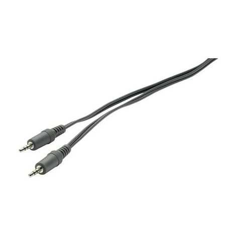 Câble audio SpeaKa Professional SP-1301344 [1x Jack mâle 3.5 mm - 1x Jack mâle 3.5 mm] 2.00 m noir Y53228 (1/2)