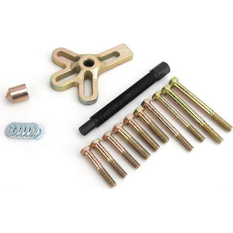 Kit d'extracteurs de volant de voiture 13 pièces : extracteur de poulie de vilebrequin, outil d'amortisseur de vilebrequin, outils automobiles (1/5)