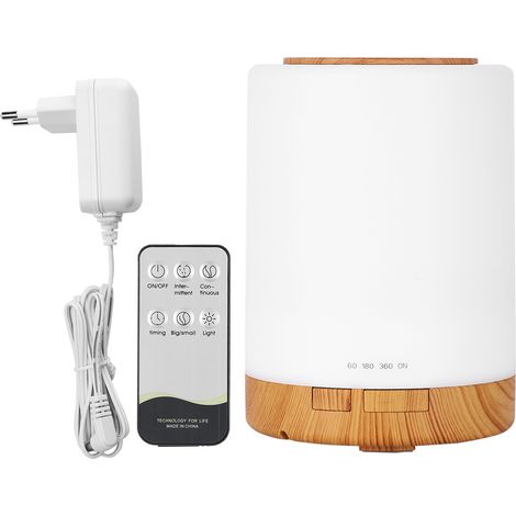 300-ml-Diffusor für ätherische Öle mit Fernbedienung – Ultraschall-Luftbefeuchter – EU-Stecker 110–240 V