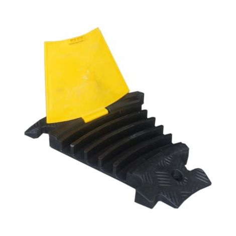 Protège câble RS PRO, Ø interne: 34mm, long. 200mm, Caoutchouc Noir/Jaune ( Prix pour 1 )