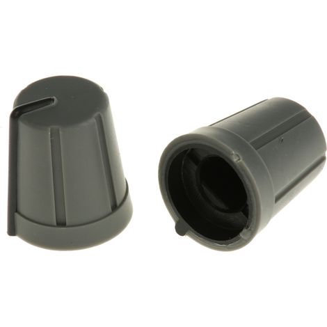 Bouton de potentiomètre RS PRO, Axe de 6.4mm, Diamètre de 13mm, Enfichable