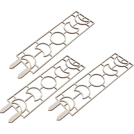 Treillis en bois compatible avec les plantes grimpantes de jardin, support pour plantes grimpantes, 3 pièces, cadres décoratifs pour plantes (1/5)