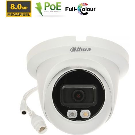 Dahua Telecamera Dome IP 8Mp Full-Color - IPC-HDW2849TM-S-IL (2.8mm)