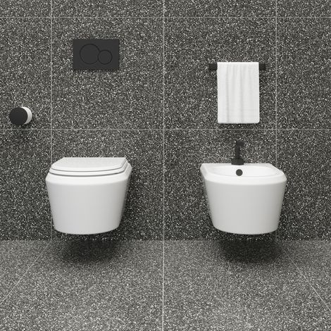 Sanitari Cruise sospesi senza brida cm. 53x39 con sedile (1/3)