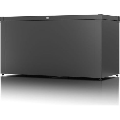GUARDI Coffre de rangement polyvalent - taille S - Anthracite - 129x56,5x68,2 - acier (1/2)
