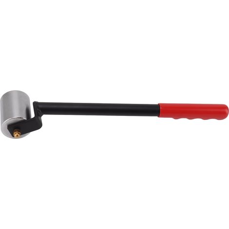 Rouleau de lissage pour papier peint, coudé, droit, à long manche, outil de lissage pour membranes de toiture en PVC (1/5)
