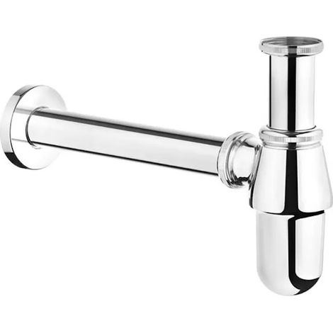 Garniture de vidage siphon lavabo chromé