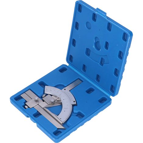 Universalwinkelmesser 0–320° mit Nonius, Präzisionsmesslineal für Holzbearbeitung, verchromt, aus hochkohlenstoffhaltigem Stahl (1/5)
