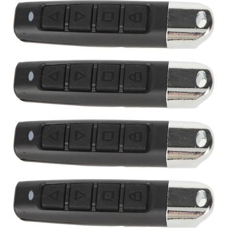 Télécommande de Portail 433MHz 4 Canaux, Clé Voiture Universelle 4Pièces, Copie de Télécommande de Garage (1/5)