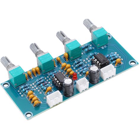 Amplificateur de puissance numérique PCB 2 voies module préampli NE5532 DC12V-24V carte stéréo DIY (1/5)