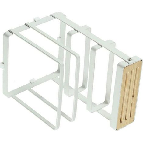 Porte-couteaux et planche à découper multifonctionnel, bloc de rangement pour couteaux et couvercles de casseroles, accessoires de cuisine (1/5)