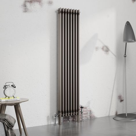 Warmehaus Traditional Radiator Raw Metal 1800x382mm Triple Column (1/5)