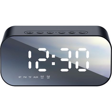 Radio -réveil  - Réveil numérique de chambre  - Radio -réveil  - Radio FM  - Réveil rechargeable USB  - Blanc (1/5)