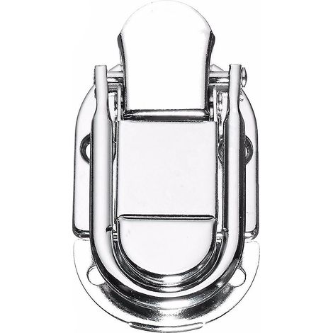 Lot de 5 loquets de fermeture à nœud en nickel pour valise, guitare ou étui à musique. (1/2)