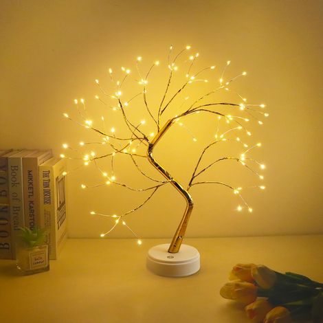 LED-Baumbeleuchtung, 108 LEDs, Baumdekoration für den Innenbereich mit einstellbarem USB-/Batteriebetrieb, Schlafzimmer, Innendekoration [Energieklasse F] (1/5)